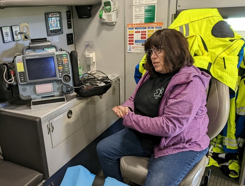 State hopes $1.7M telemedicine program will boost rural ambulance service Susan Shumaker, paramedic for Humboldt Fire and Ambulance. (John Hult/South Dakota Searchlight)