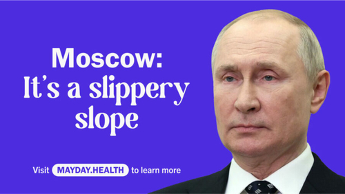 Organization runs ads in Idaho college town to promote birth control, abortion access Digital ad with Russian President Vladimir Putin