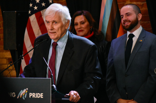 Whitmer signs LGBTQ+ non-discrimination bill into law alongside civil rights pioneer Mel Larsen Whitmer signs LGBTQ+ non-discrimination bill into law alongside civil rights pioneer Mel Larsen