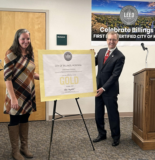 Billings becomes first city in Montana to earn LEED Gold certification Billings becomes first city in Montana to earn LEED Gold certification