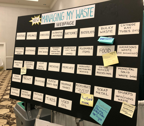 ‘Front and center’ issue: What progress has the state’s Solid Waste Working Group made? DES waste posterboard