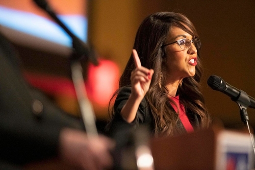 Dickinson alum underwrites scholarship for 5 Ukrainian students | Five for the Weekend Republican U.S. Rep. Lauren Boebert of Colorado speaks during a debate against Republican Colorado state Sen. Don Coram at the Sky Ute Resort and Casino in Ignacio on May 26, 2022. (William Woody for Colorado Newsline)