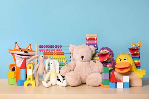 State agencies team up to donate 100s of stuffed toys to Pa. kids | Wednesday Morning Coffee Collection of different toys on wooden table