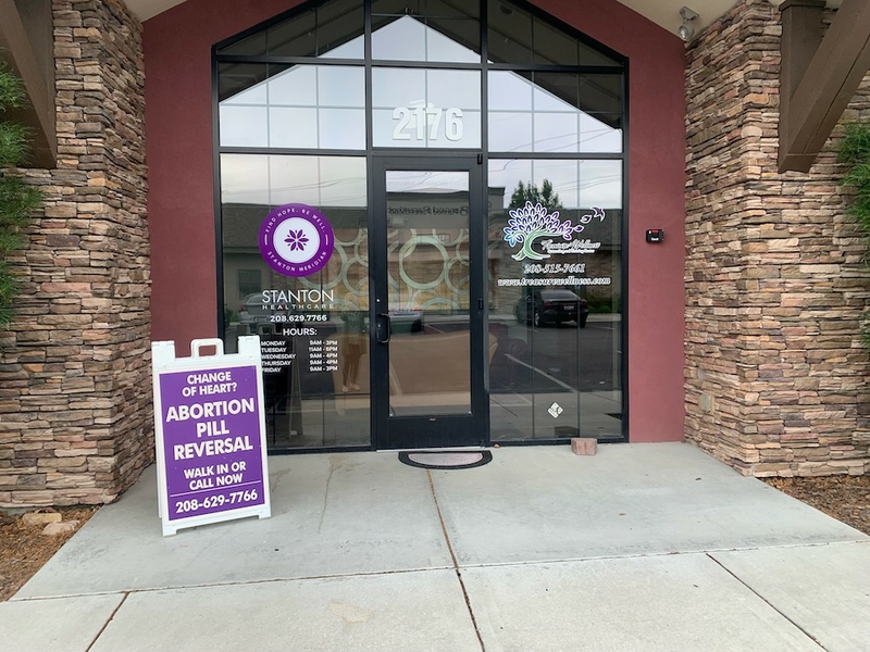 Stanton Healthcare, headquartered in Meridian, Idaho, advertises a controversial and unregulated treatment that claims, without credible data, to reverse the effects of medication abortion. (Courtesy of Brandi Swindell)