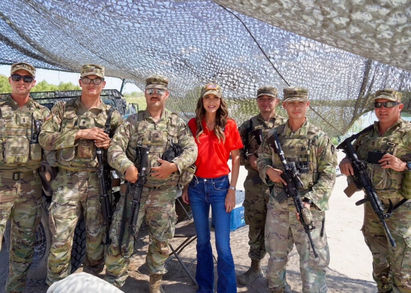 Details scant on Guard’s border deployment as Noem visits troops Details scant on Guard’s border deployment as Noem visits troops