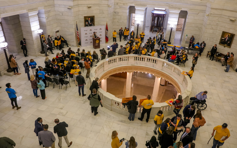 Arkansas governor, school choice supporters rally at Capitol Arkansas governor, school choice supporters rally at Capitol