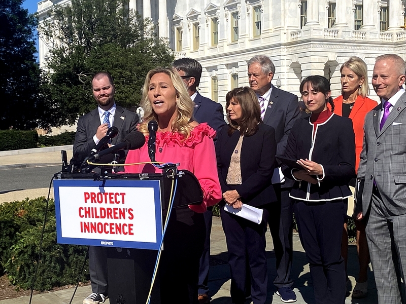 Marjorie Taylor Greene leads GOP drive to criminalize gender-affirming care Marjorie Taylor Greene leads GOP drive to criminalize gender-affirming care