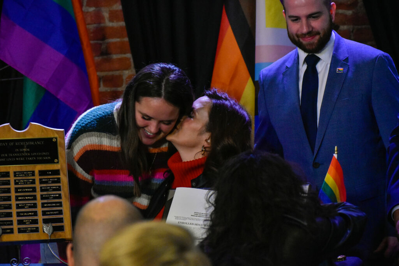 Whitmer signs LGBTQ+ non-discrimination bill into law alongside civil rights pioneer Mel Larsen Whitmer signs LGBTQ+ non-discrimination bill into law alongside civil rights pioneer Mel Larsen