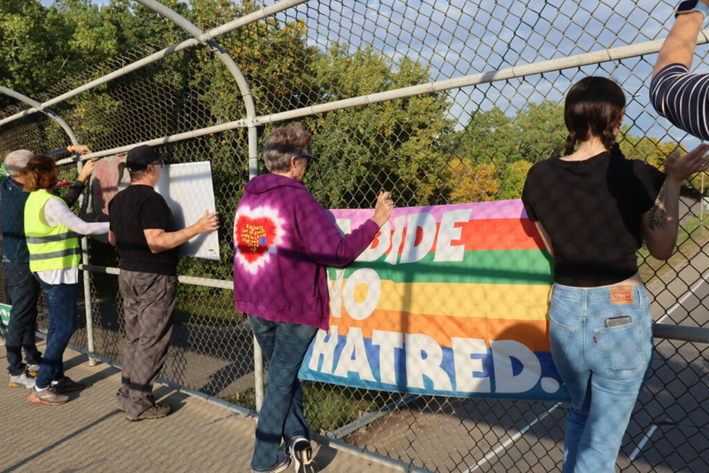 Wayzata faith and anti-racism groups protest white supremacy Wayzata faith and anti-racism groups protest white supremacy
