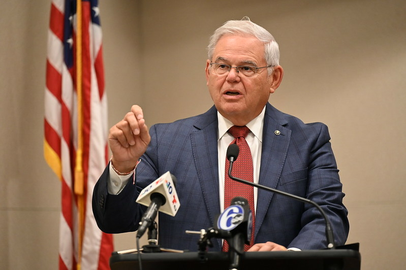 Sen. Menendez flips New Jersey the bird Sen. Menendez flips New Jersey the bird