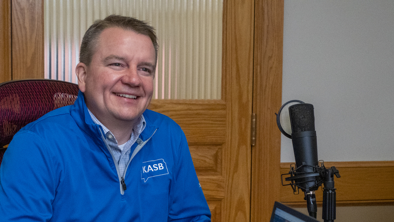 Coalition of Kansas organizations strives to entice candidates for city, county, school board Brian Jordan, executive director of the Kansas Association of School Boards, appears for a March 3, 2023, podcast recording at the Kansas Reflector office in Topeka