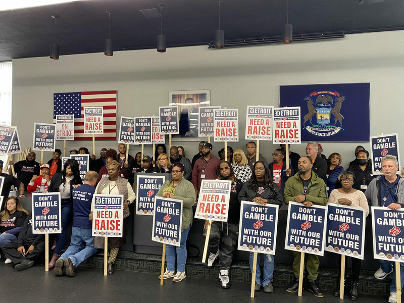Detroit casino union leader: ‘We’re calling on these companies to stop gambling on our livelihoods’ AFL-CIO president to Detroit casinos: ‘Quit gambling with their workers’ livelihoods’
