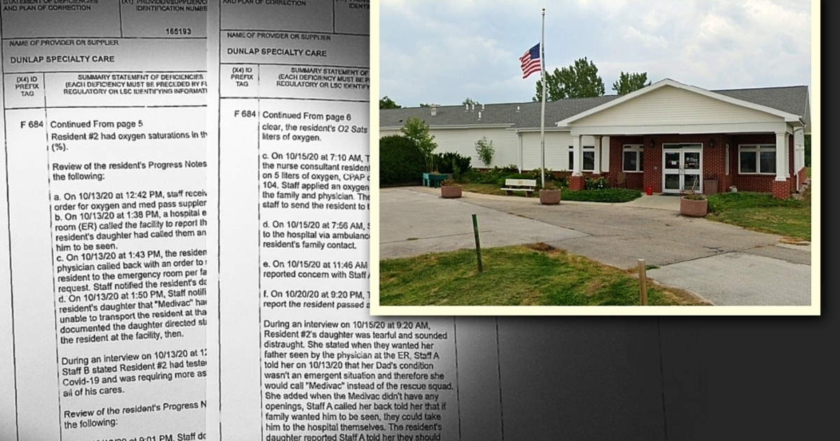 Iowa care facility with history of problems is cited in resident’s